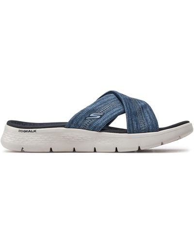Skechers Pantoletten Go Walk Flex Sandal-Impressed 141420/Nvy - Blau