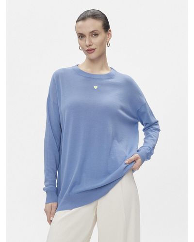 MAX&Co. Pullover Derrik Relaxed Fit - Blau