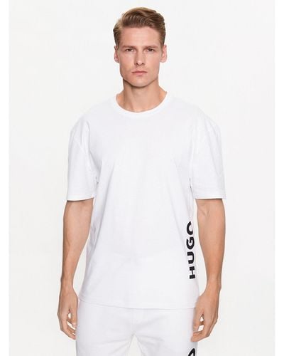 HUGO T-Shirt 50493727 Weiß Relaxed Fit