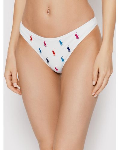 Polo Ralph Lauren Bikini-Unterteil 21254350 Weiß - Mehrfarbig