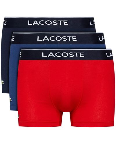 Lacoste 3Er-Set Boxershorts 5H3389 - Rot