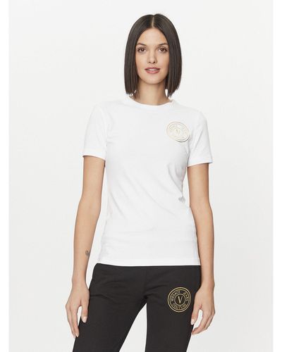 Versace T-Shirt 75Haht06 Weiß Slim Fit