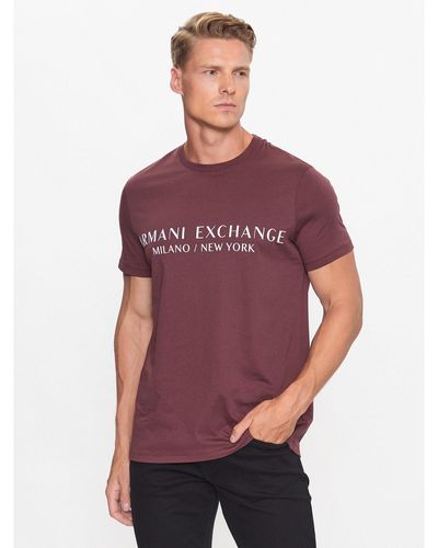 Armani Exchange T-Shirt 8Nzt72 Z8H4Z 14Au Slim Fit - Rot