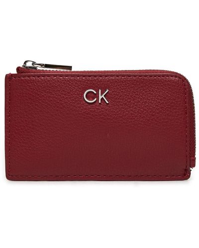 Calvin Klein Kreditkartenetui Ck Daily Zip Cardholder W/Chain K60K612281 - Rot