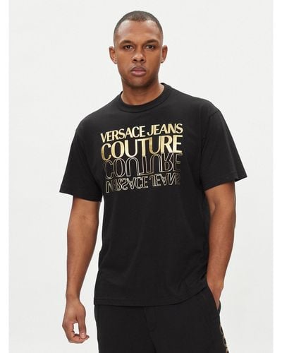 Versace T-Shirt 76Gaht10 Regular Fit - Schwarz