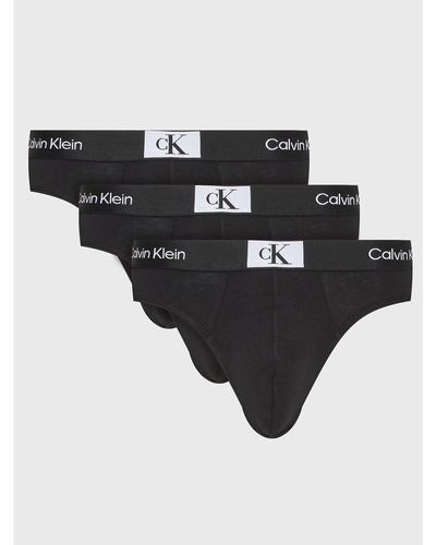Calvin Klein 3Er-Set Slips 000Nb3527A - Schwarz