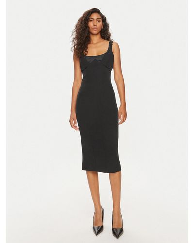 Versace Kleid Für Den Alltag 76Hao919 Slim Fit - Schwarz