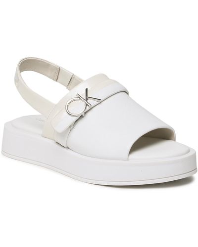 Calvin Klein Sandalen Dress Wedge Sandal Hw0Hw01605 Weiß