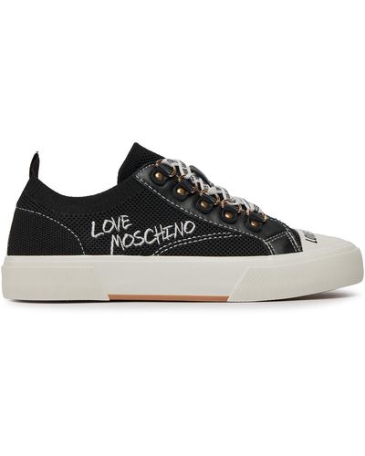 Love Moschino Sneakers Aus Stoff Ja15152G1Iiy000A - Schwarz