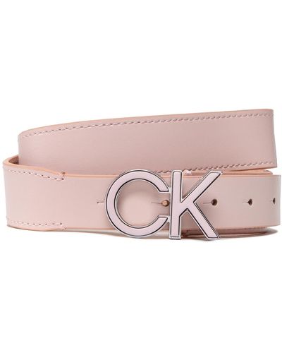 Calvin Klein Damengürtel Re-Lock Inlay Logo Belt 30Mm K60K609607 Ter - Pink