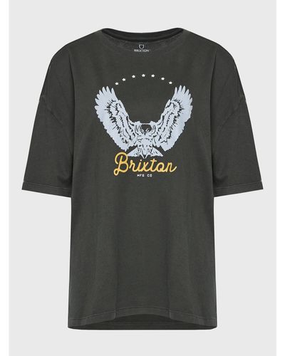 Brixton T-Shirt Freebird 16794 Oversize - Schwarz