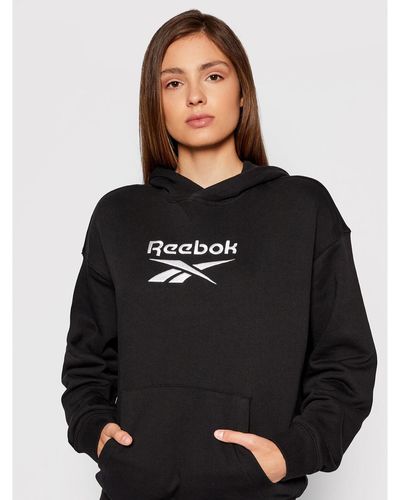Reebok Sweatshirt Classics Big Logo Gs1736 Oversize - Schwarz
