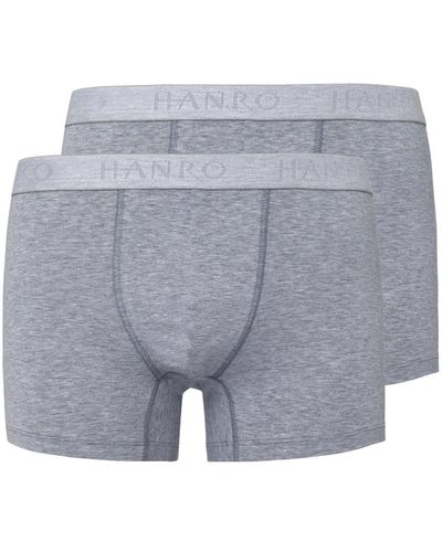Hanro 2Er-Set Boxershorts Essentials 3078 - Grau