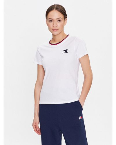 Diadora T-Shirt Tweener 102.179325 Weiß Regular Fit