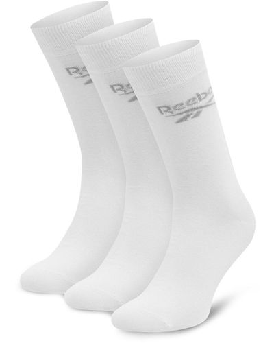Reebok 3Er-Set Hohe -Socken R0367-Ss24 (3-Pack) Weiß
