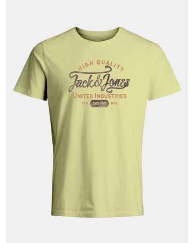 Jack & Jones T-Shirt Jprblulouie 12259674 Regular Fit - Gelb