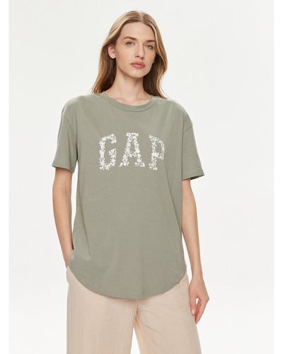 Gap T-Shirt 875093-00 Grün Relaxed Fit - Grau