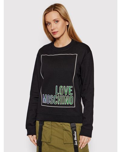 Love Moschino Sweatshirt W630648M 4266 Regular Fit - Schwarz
