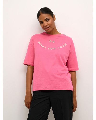 Kaffe T-Shirt Sonna 10507645 Regular Fit - Pink