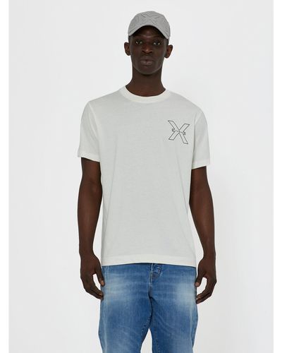 Richmond X T-Shirt Rached Ump24031Ts Weiß Regular Fit
