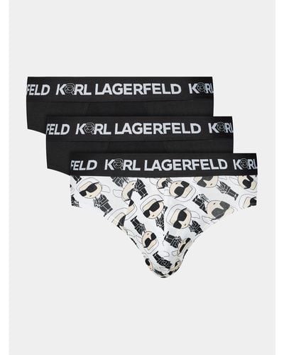 Karl Lagerfeld 3Er-Set Slips Ikonik 2.0 Brief Set (Pack 3) 236M2101 - Schwarz