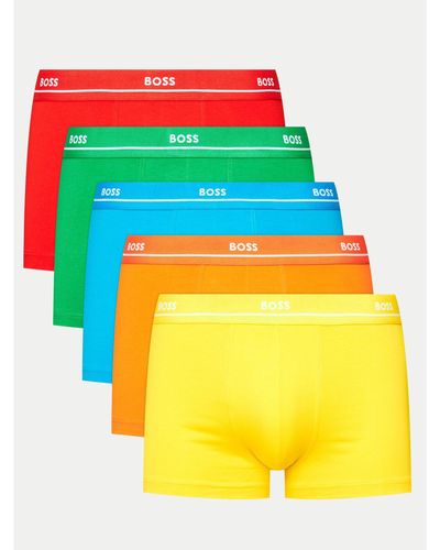 BOSS 5Er-Set Boxershorts Essentials 50496799 - Gelb