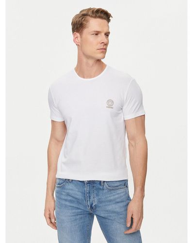 Versace 2Er-Set T-Shirts Au10193 Slim Fit - Weiß