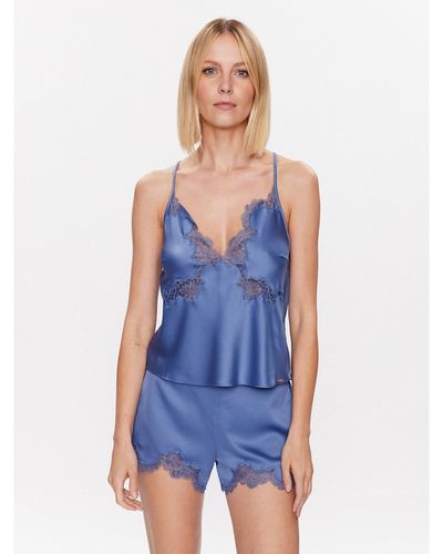 Hunkemöller Pyjama-T-Shirt Sophia 201826 Basic Fit - Blau