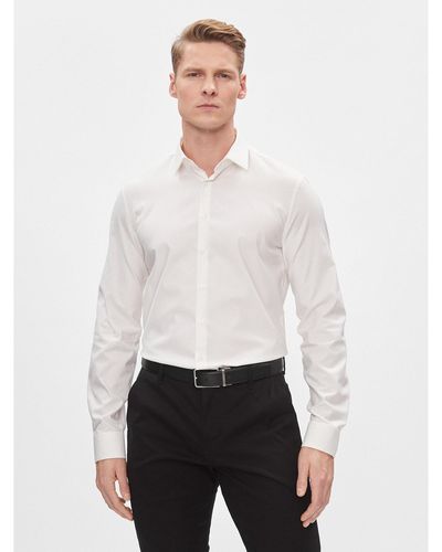 Calvin Klein Hemd K10K112301 Weiß Slim Fit