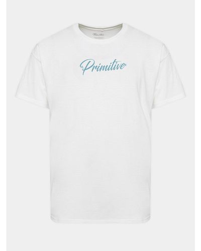 Primitive Skateboarding T-Shirt Shiver Papfa2305 Weiß Regular Fit