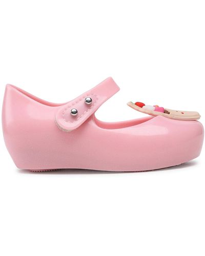Melissa Halbschuhe Mini Ultragirl Candy B 33739 Glitter Ai280 - Pink