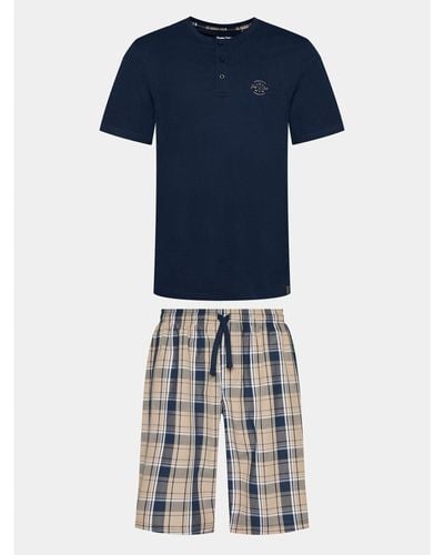 Henderson Pyjama 41294 Regular Fit - Blau