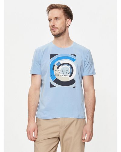 Pierre Cardin T-Shirt C5 21050.2101 Regular Fit - Blau