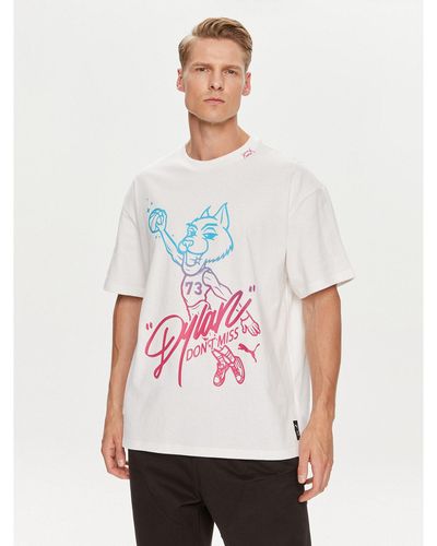 PUMA T-Shirt Dylan S Gift Shop 625269 Regular Fit - Weiß
