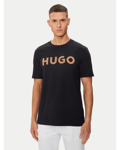 HUGO T-Shirt Dulivio 50513309 Regular Fit - Schwarz