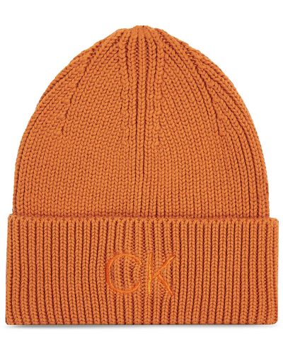 Calvin Klein Mütze Re-Lock Beanie W/Emb K60K608660 - Orange