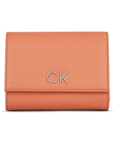 Calvin Klein Damen Geldbörse Re-Lock Trifold Md K60K608994 - Orange