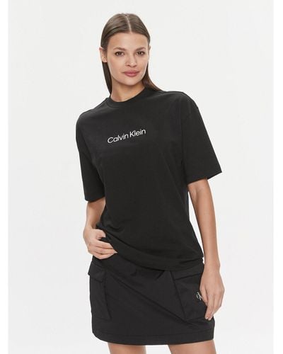 Calvin Klein T-Shirt Hero Logo Oversized T Shirt K20K206778 Oversize - Schwarz