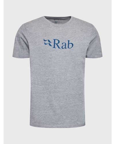 Rab T-Shirt Stance Logo Qcb-08-Gym Regular Fit - Grau