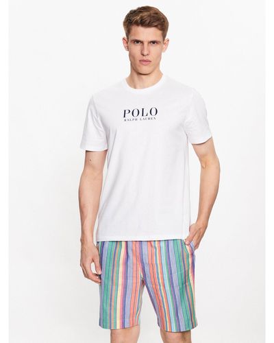 Polo Ralph Lauren Pyjama 714899629002 Regular Fit - Weiß