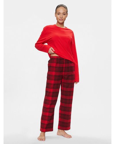 Calvin Klein Pyjama 000Qs7036E Relaxed Fit - Rot