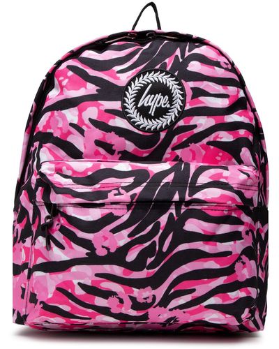 Hype Rucksack Zebra Animal Backpack Twlg-728 - Pink
