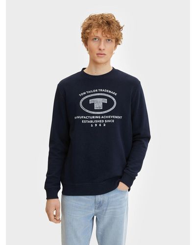 Tom Tailor Sweatshirt 1032929 Regular Fit - Blau