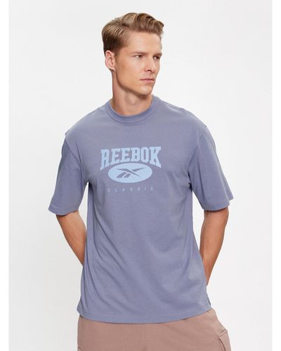 Reebok T-Shirt Archive Essentials Ik6123 Regular Fit - Blau
