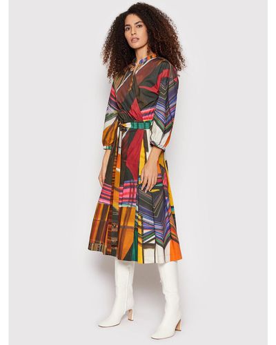 Liviana Conti Kleid Für Den Alltag F2Su25 Regular Fit - Mehrfarbig