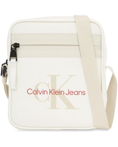 Calvin Klein Umhängetasche Sport Essentials Reporter18 M K50K511098 Écru - Weiß