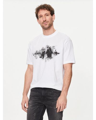 Karl Lagerfeld T-Shirt 755148 542224 Weiß Regular Fit