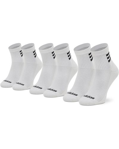 adidas 3Er-Set Hohe -Socken Hc 3 Stripes Quarter Hd2211 Weiß