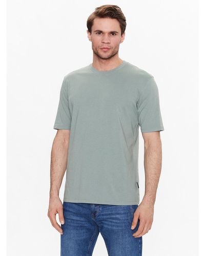 Sisley T-Shirt 3096S101J Grün Regular Fit - Grau