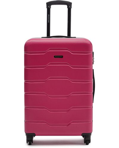 Puccini Mittlerer Koffer Abs024B - Pink